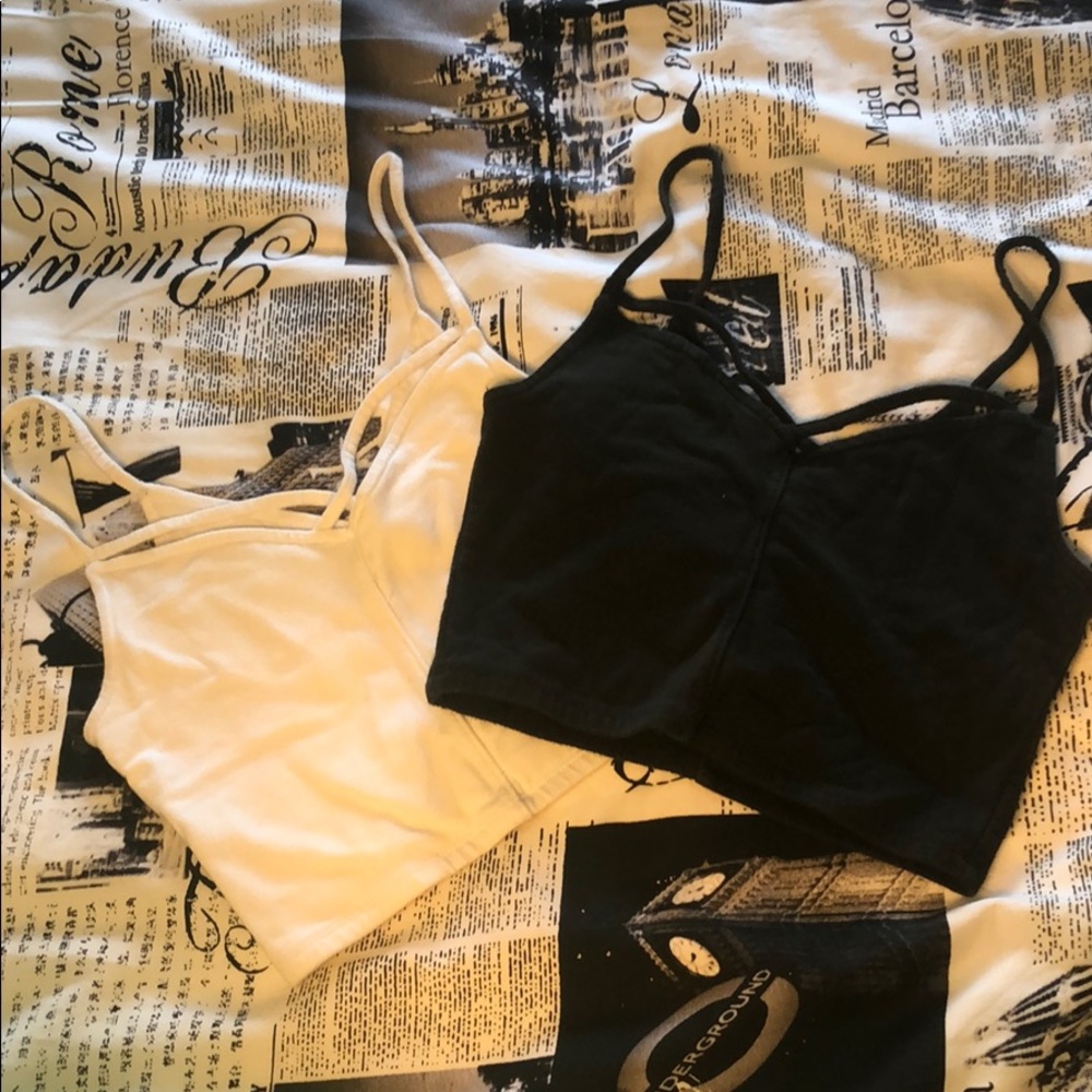 2 Hollister Strappy Crop Tops